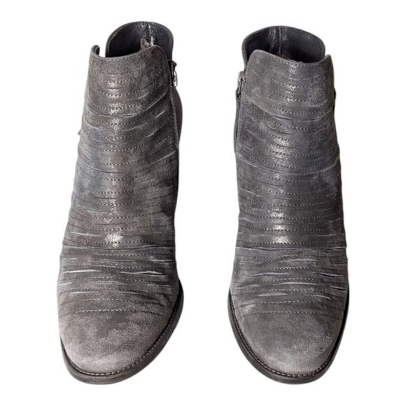 PAUL GREEN Malibu Grey Suede Ankle Boot Size 5.5(US8) - Picture 4 of 9
